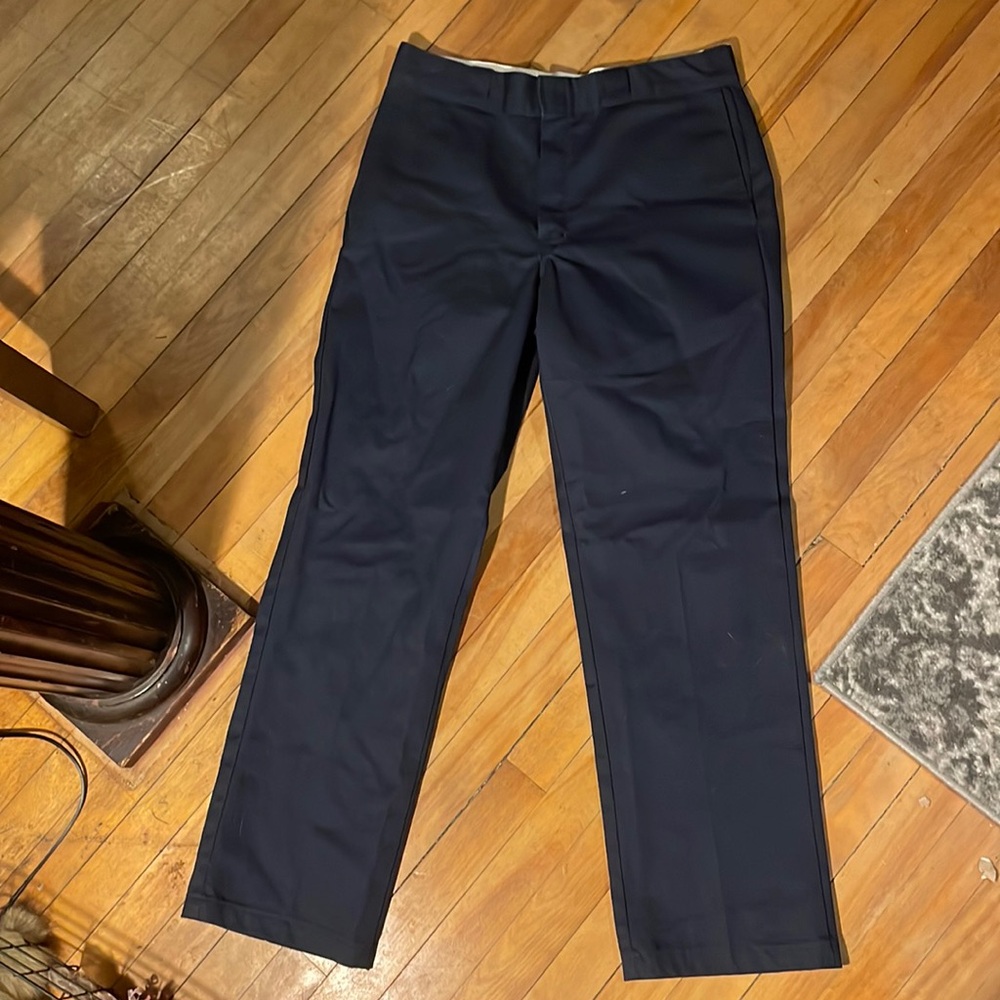 Dickies 874 original fit navy high waisted dress pants